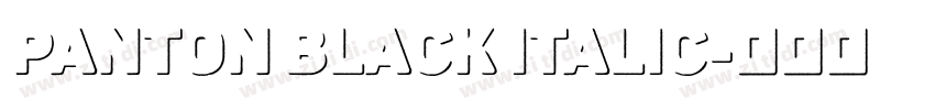 Panton Black Italic字体转换